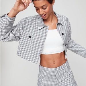 Wilfred Cropped Check Jacket